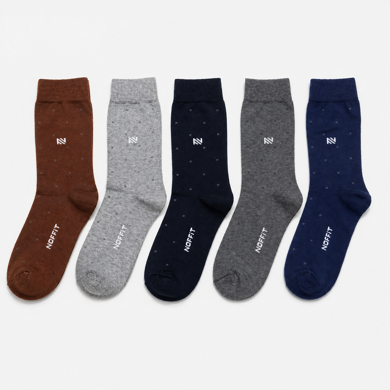 NOFFIT Classic Dot Socks - 5 Pairs Box