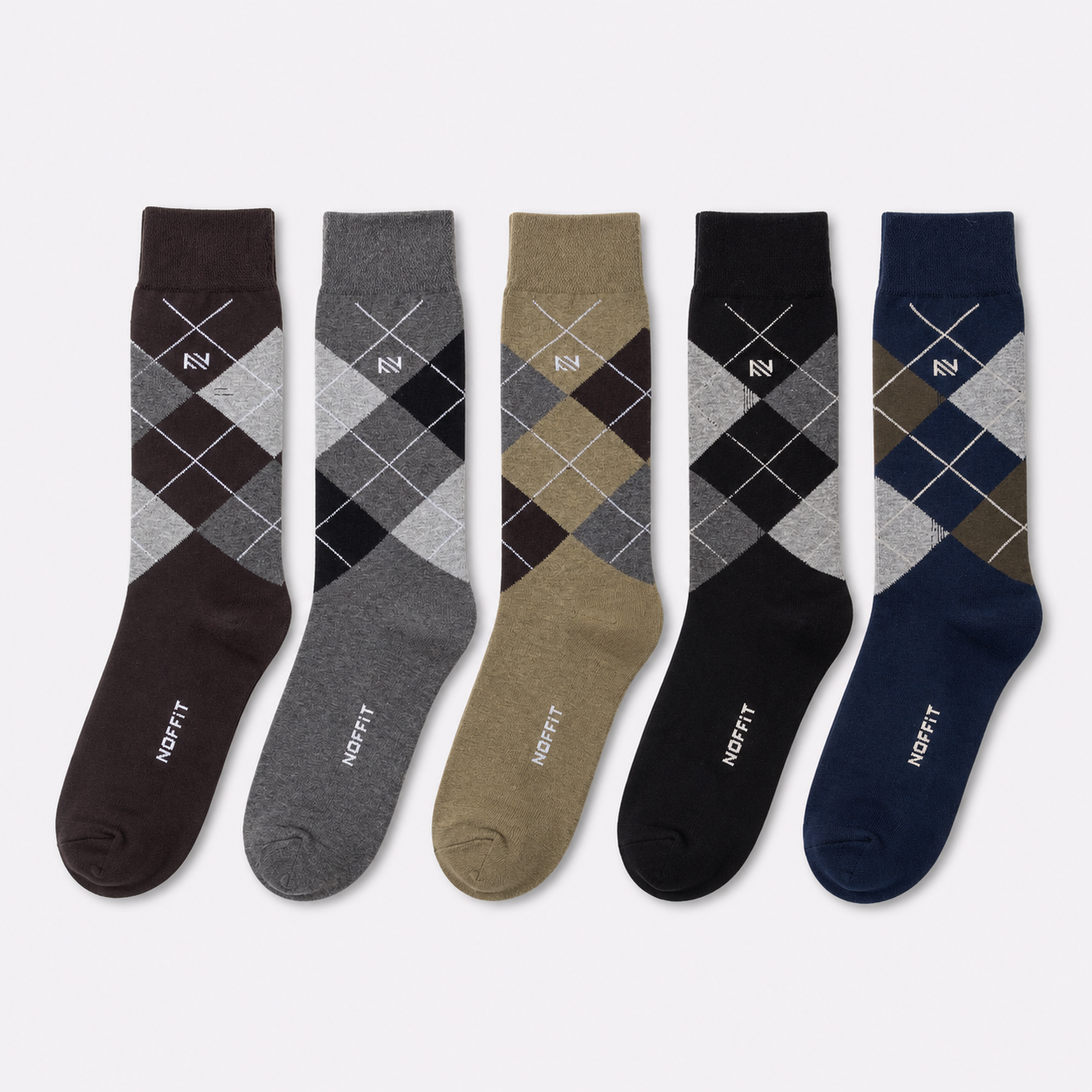 Premium Argyle Socks - Pack of 5