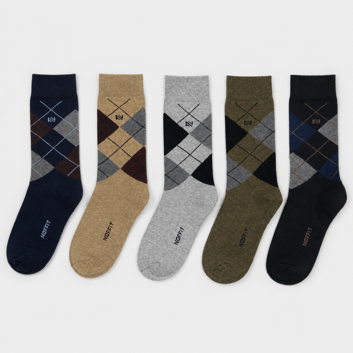 Premium Argyle Socks - Pack of 5