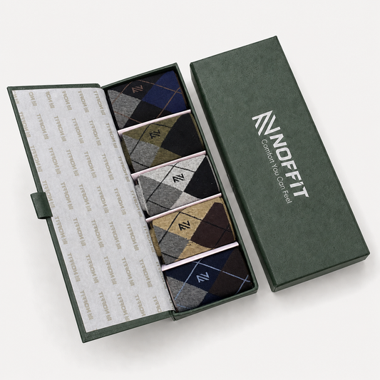 Premium Argyle Socks - Pack of 5