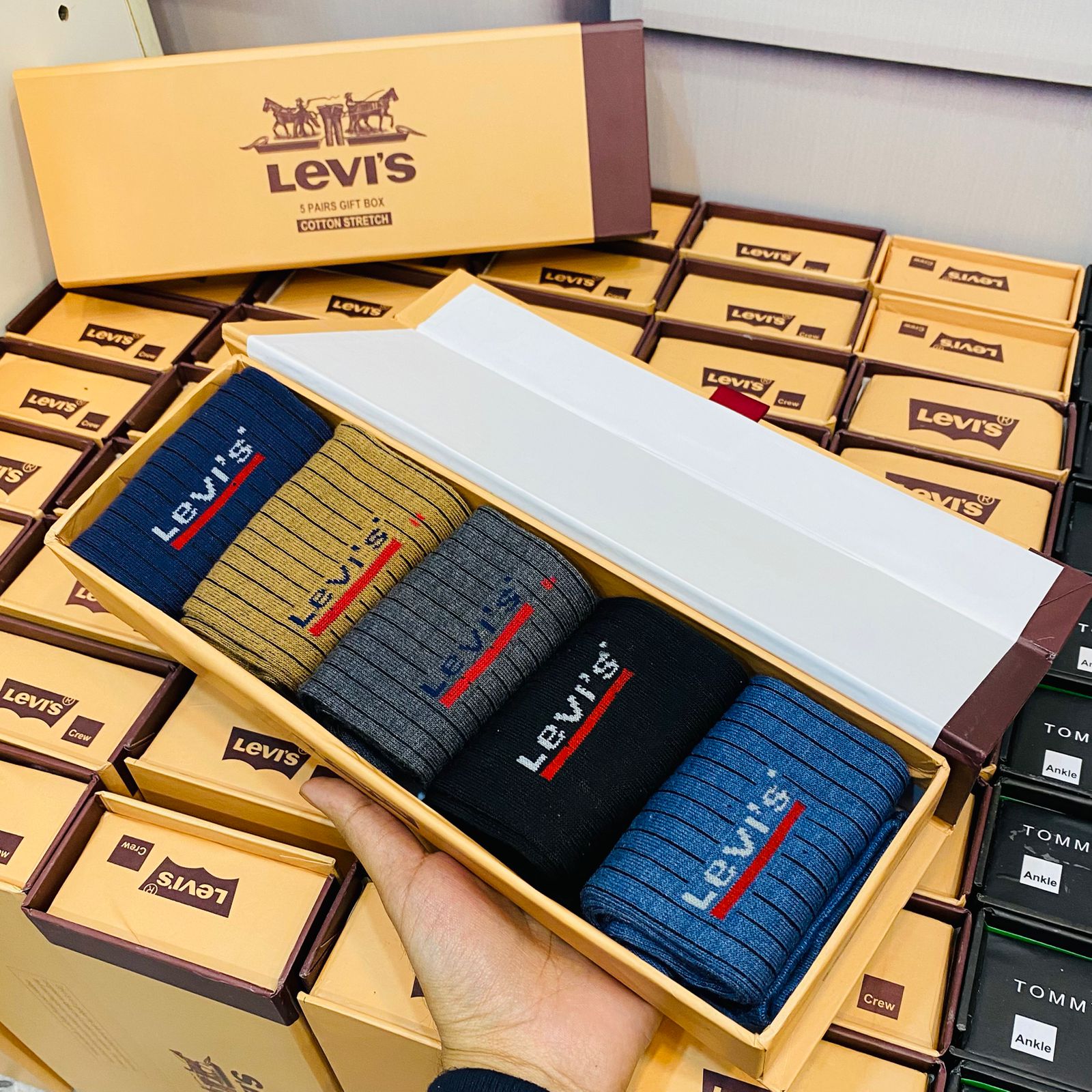 L-V-S Inspired Premium Cotton Socks | 5 Pairs Box