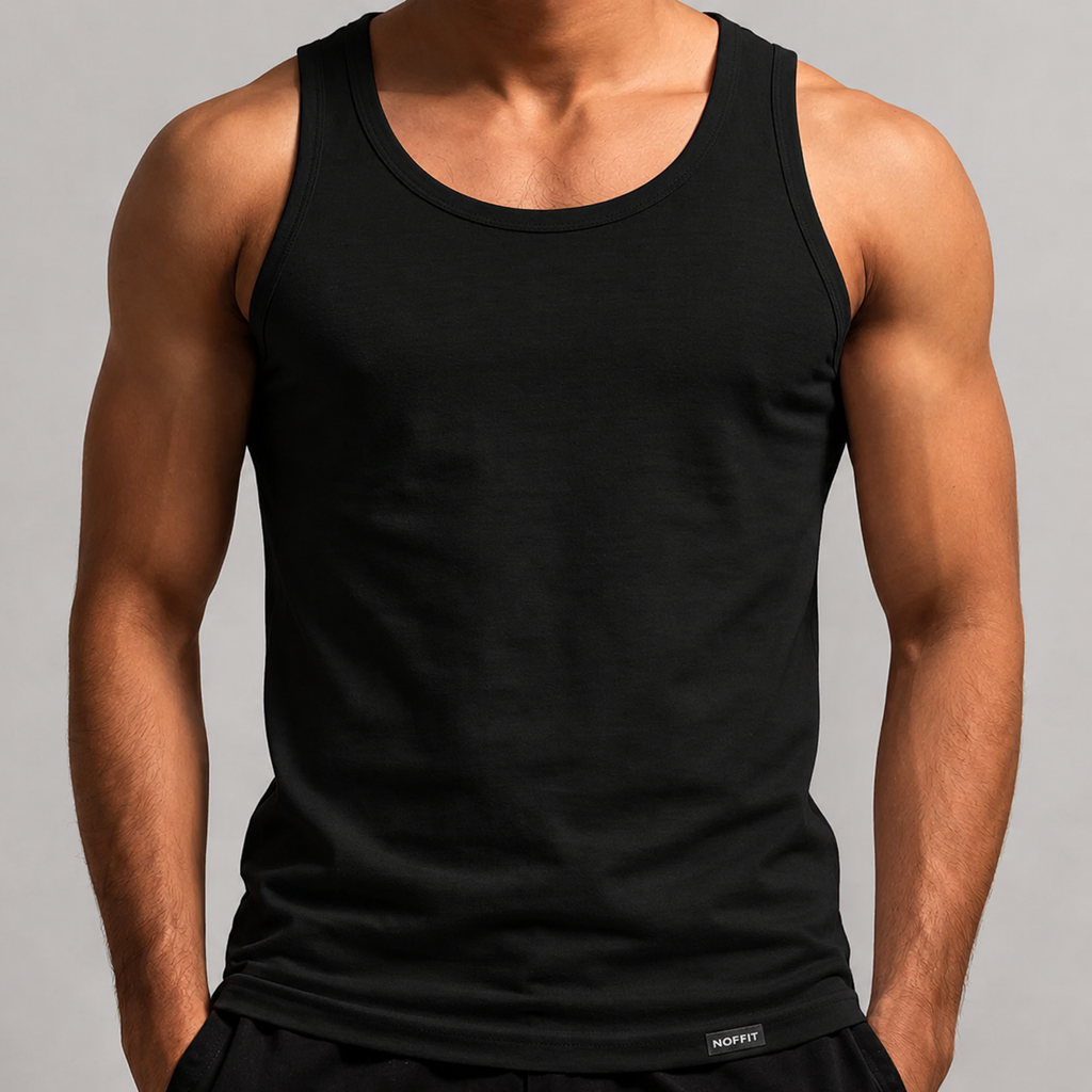 NOFFIT Premium Black Undershirt | Vest