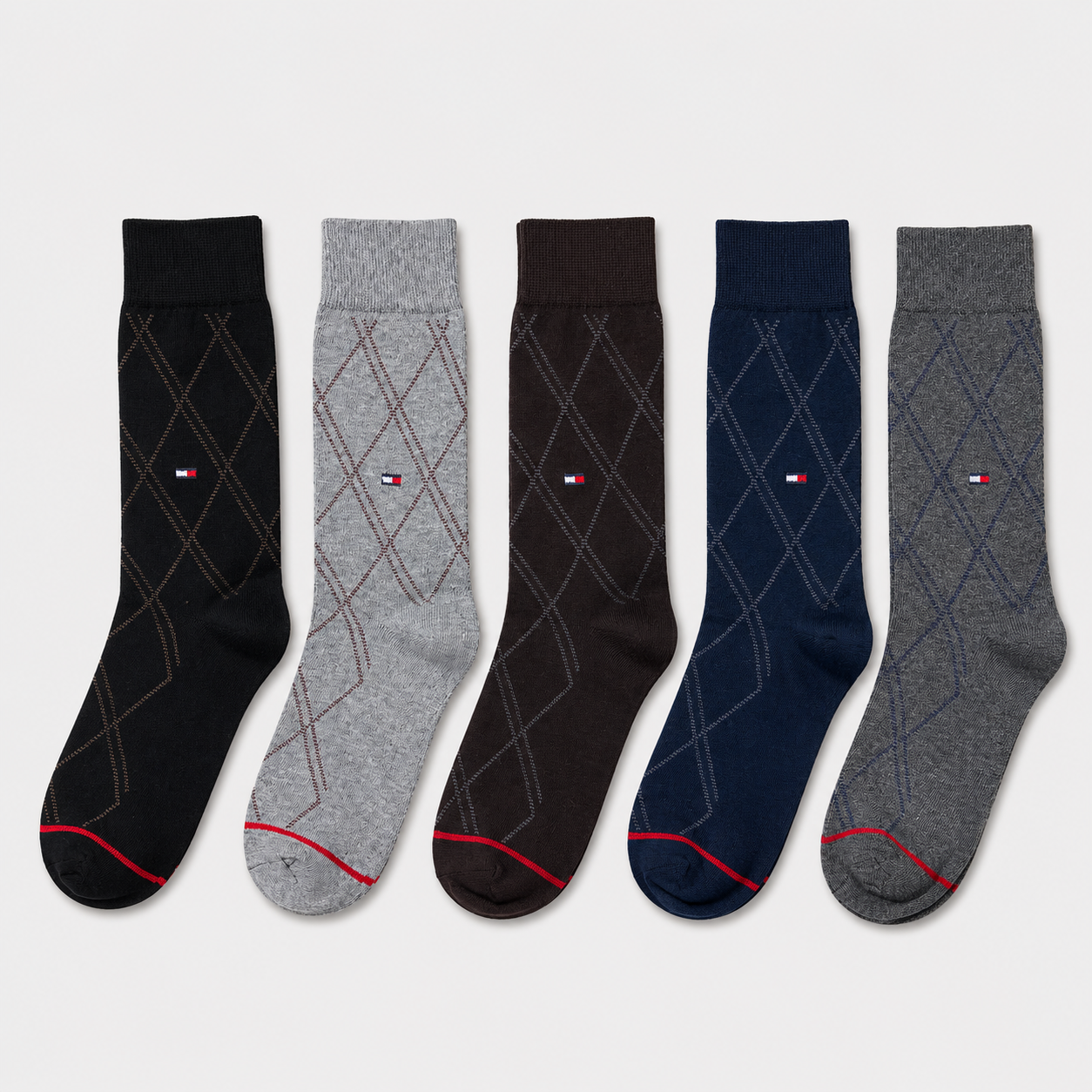 T-O-M-Y Inspired Premium Cotton Socks | 5 Pairs Box