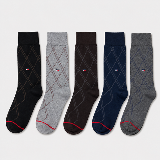 T-O-M-Y Inspired Premium Cotton Socks | 5 Pairs Box