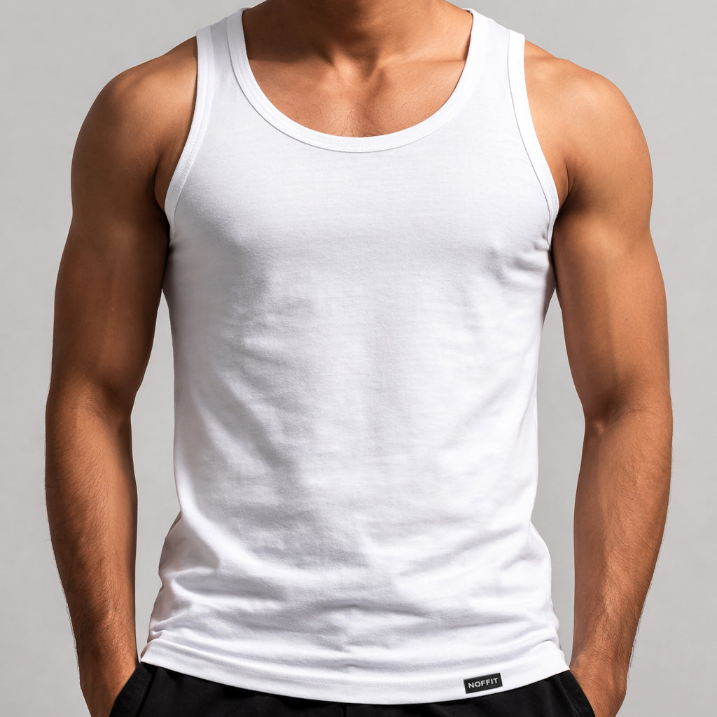 Premium White Sando Undershirt