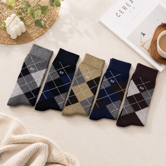 Premium Argyle Socks - Pack of 5