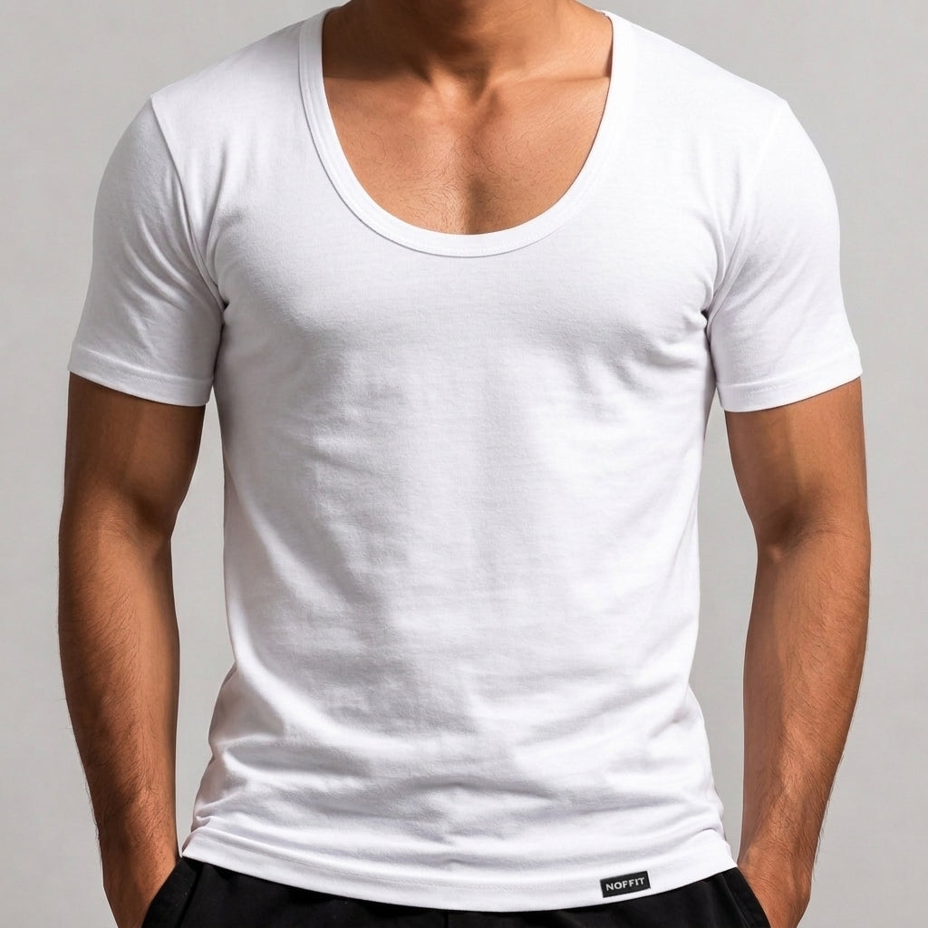 Premium White Half-Sleeve Undershirt
