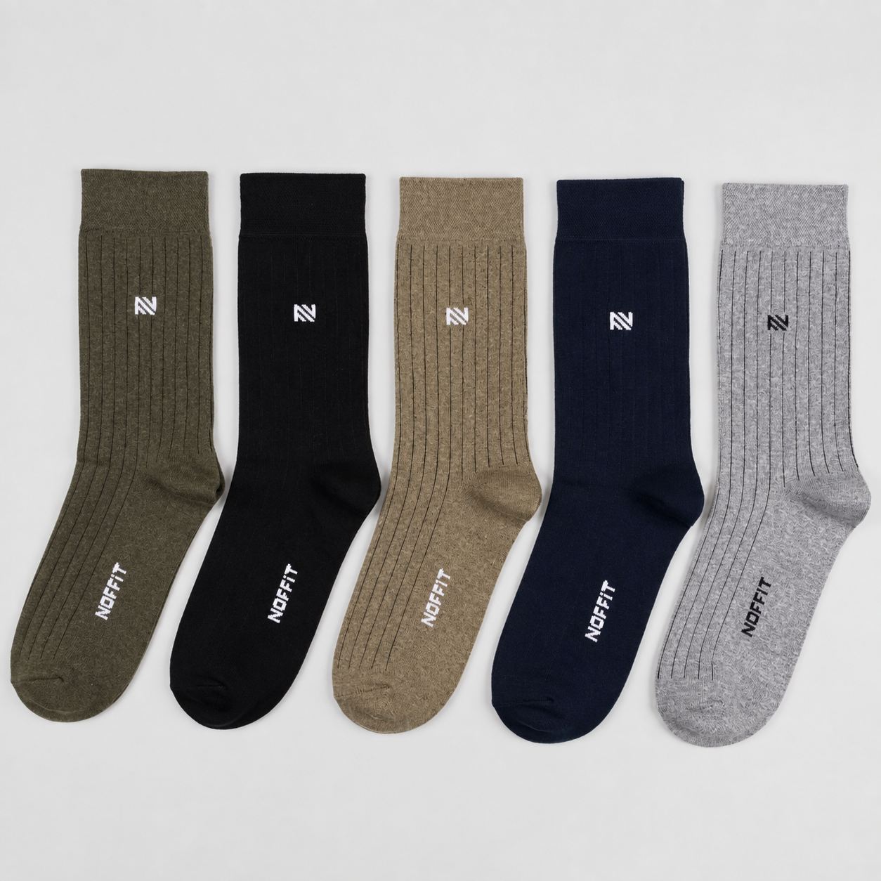 NOFFIT Heritage Classic Socks – Pack of 5
